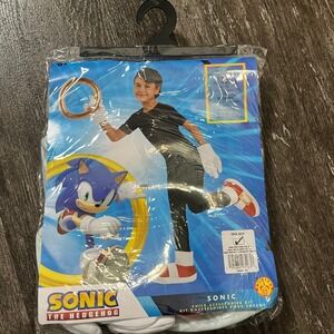 Sonic The Hedgehog Costume Child Accessories Kit Gloves Ring Shoe Covers